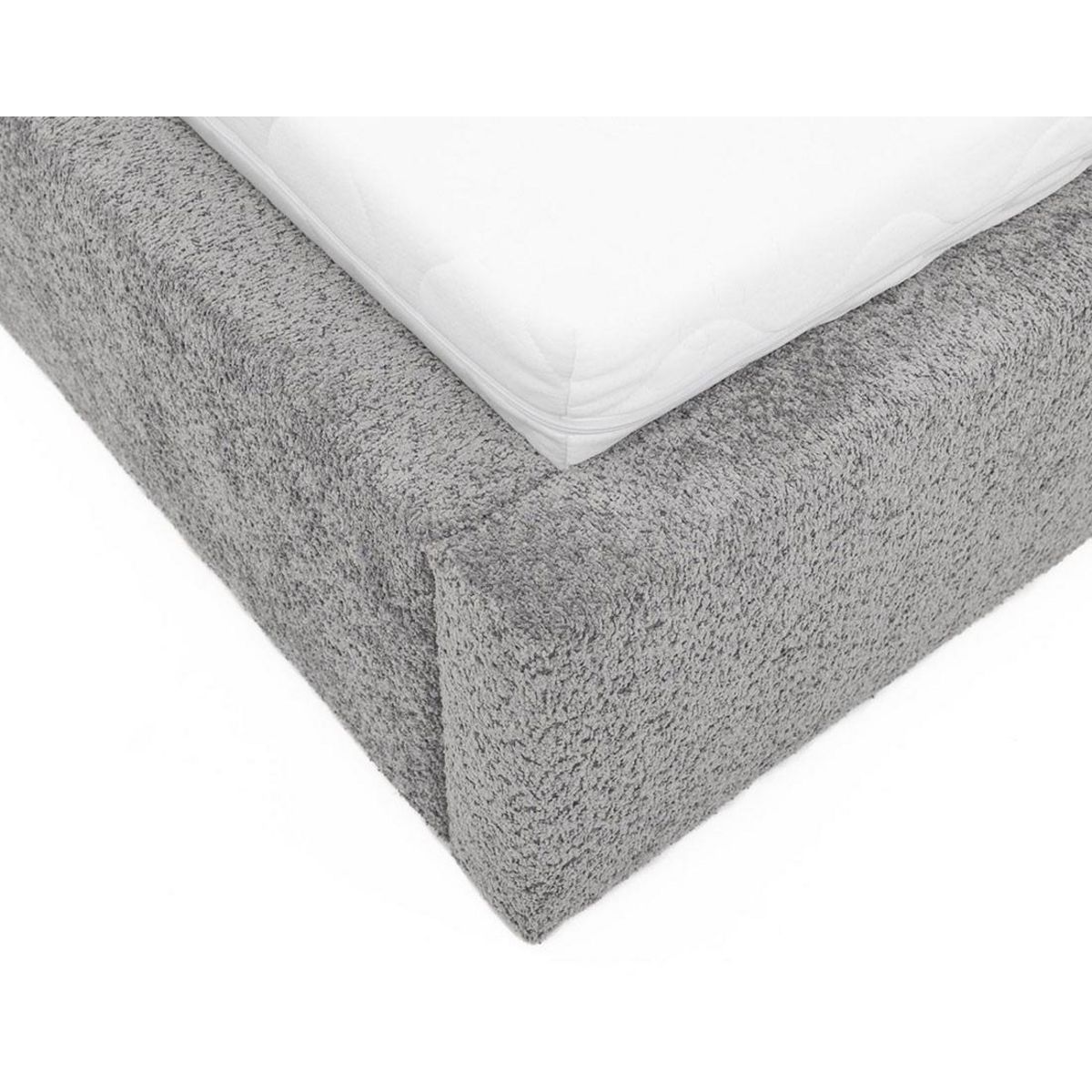 BEST MOBILIER Orane - lit coffre - 180x200 cm - en tissu bouclette