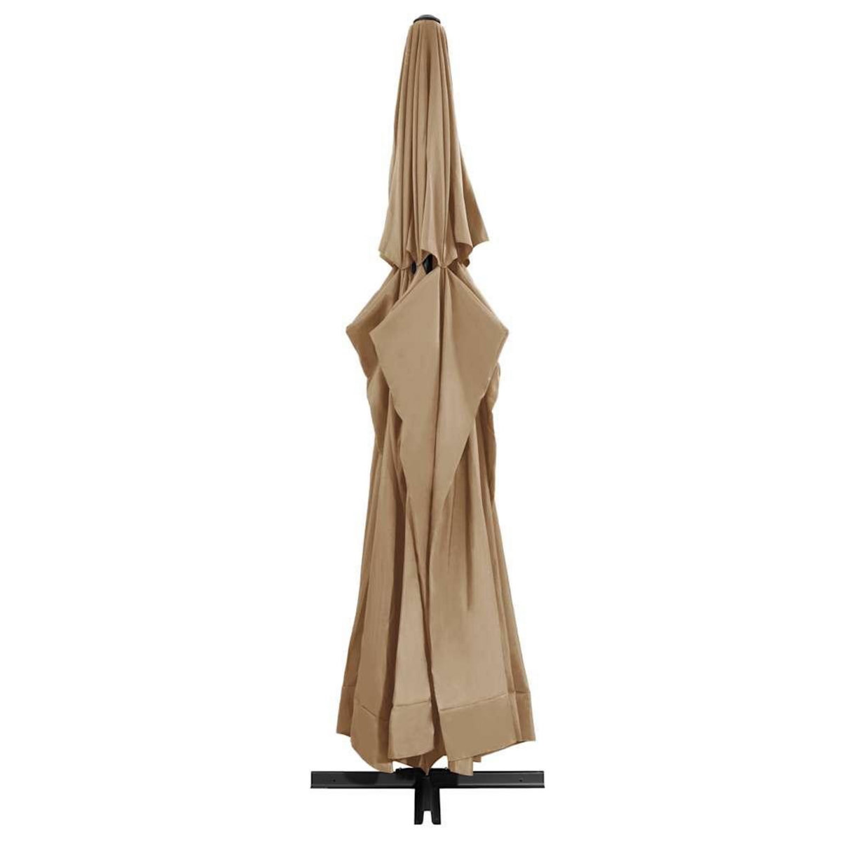 VIDAXL Parasol de jardin avec mat en aluminium 600 cm taupe
