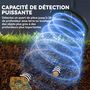 Voir la diapositive 5 : OUTSUNNY Détecteur de métaux haute sensibilité - nombreux accessoires - bobine étanche, manche telescopique - gris foncé