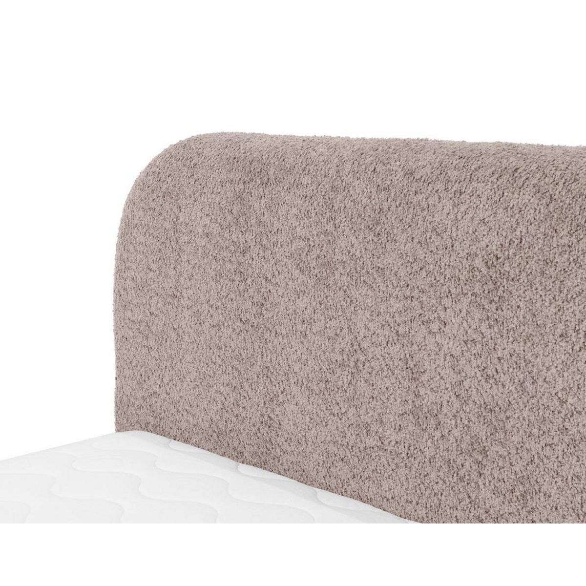 BEST MOBILIER Orane - lit coffre - 180x200 cm - en tissu bouclette