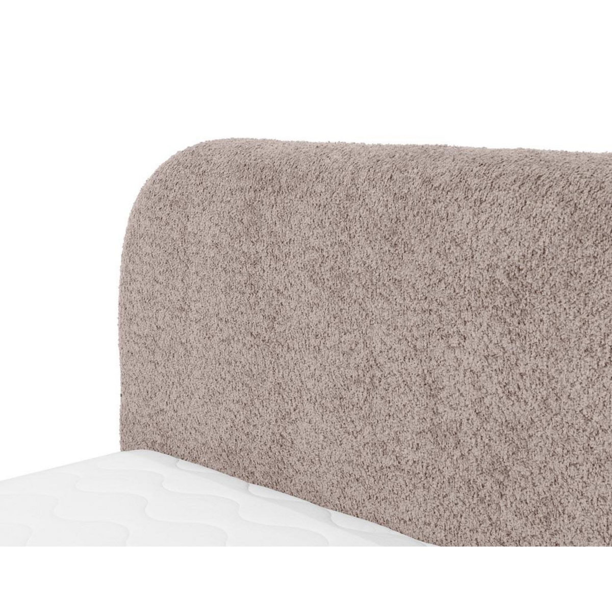 BEST MOBILIER Orane - lit coffre - 180x200 cm - en tissu bouclette