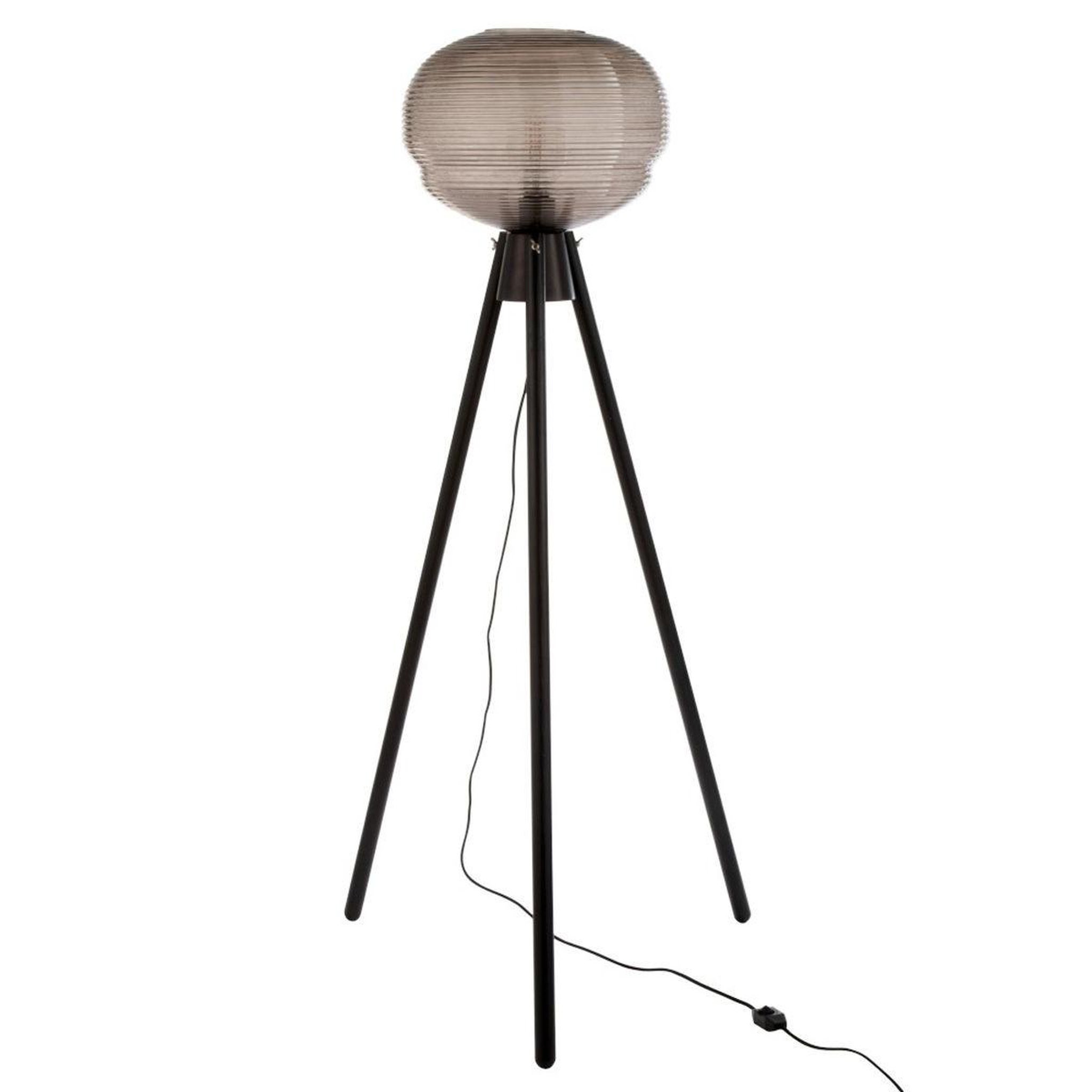 Voir la diapositive 1 : J-LINE Lampadaire design  trépied  148cm gris