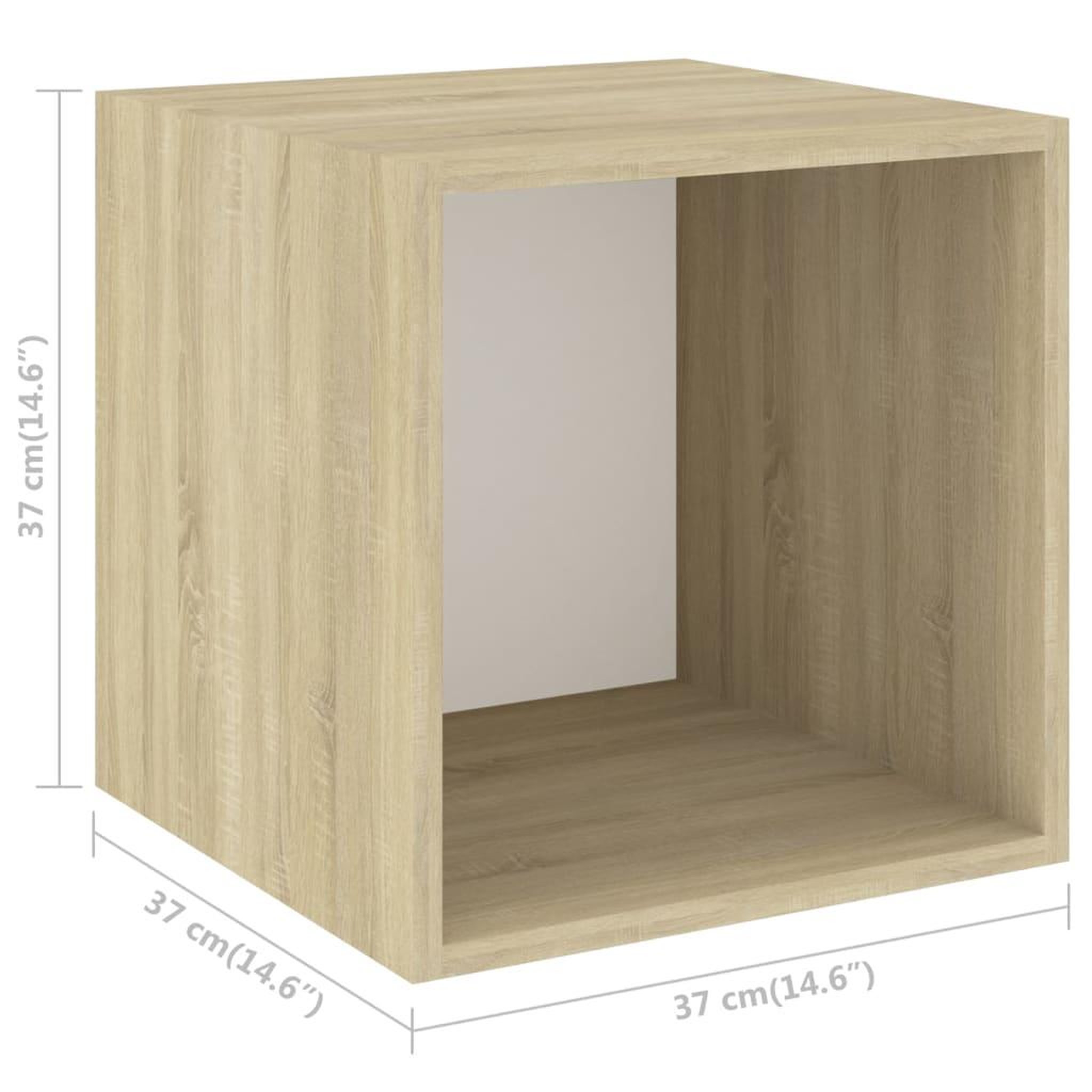 Voir la diapositive 6 : VIDAXL Ensemble de meubles TV 3pcs Blanc chene sonoma Bois ingenierie