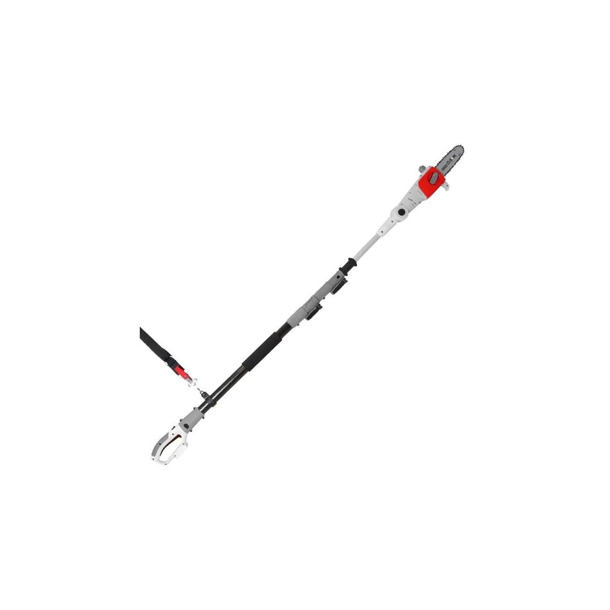 Ikra Elagueur sur perche 20v télescopique jusqu'à 4m - elagueuse guide oregon 20cm- inclus batterie lithium 2.0ah+ chargeur ikra
