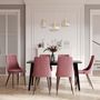 Voir la diapositive 5 : Rendez vous déco Lot de 2 chaises en velours gris - Vinni
