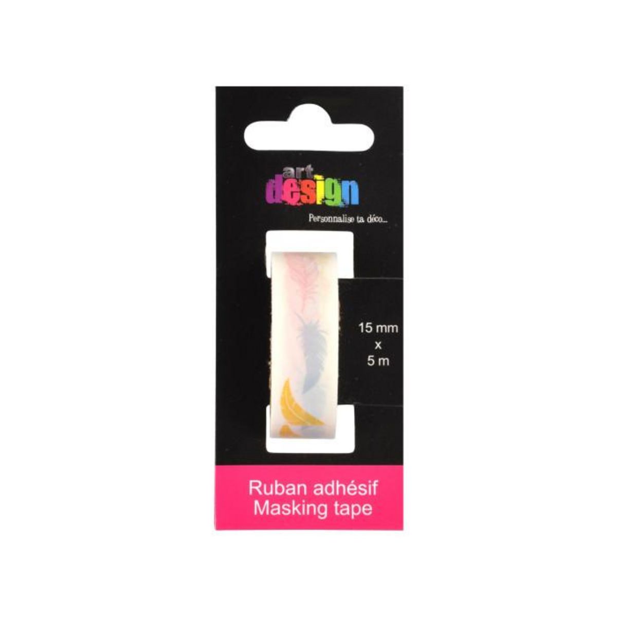 Paris Prix Ruban Masking Tape  Plumes  5M Blanc