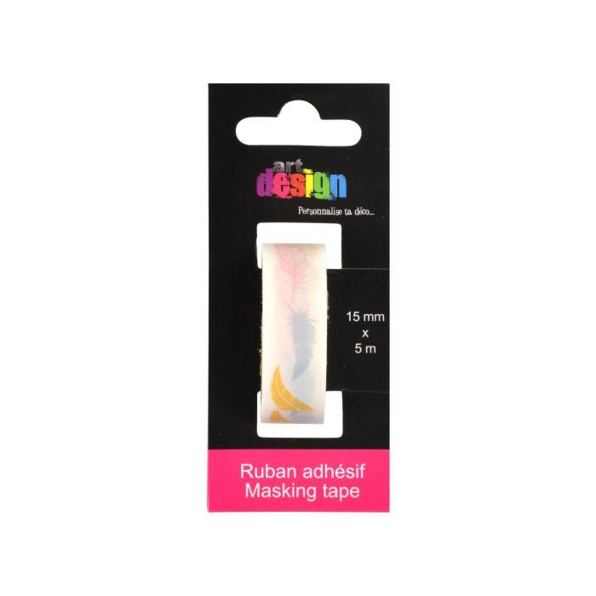 Paris Prix Ruban Masking Tape  Plumes  5M Blanc