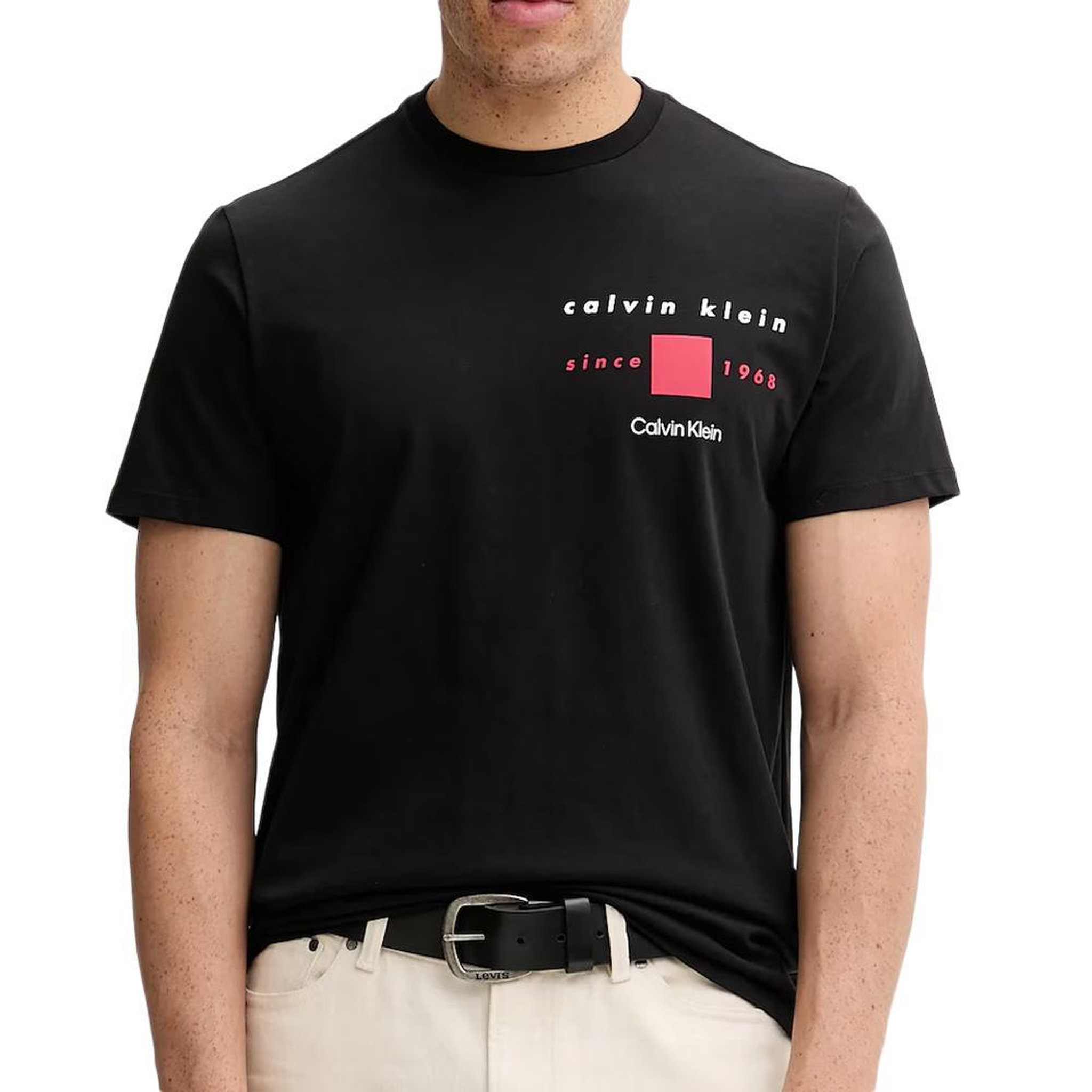 CALVIN KLEIN JEANS T-Shirt Noir Homme Calvin Klein Jeans Ckny. Coloris disponibles : Noir