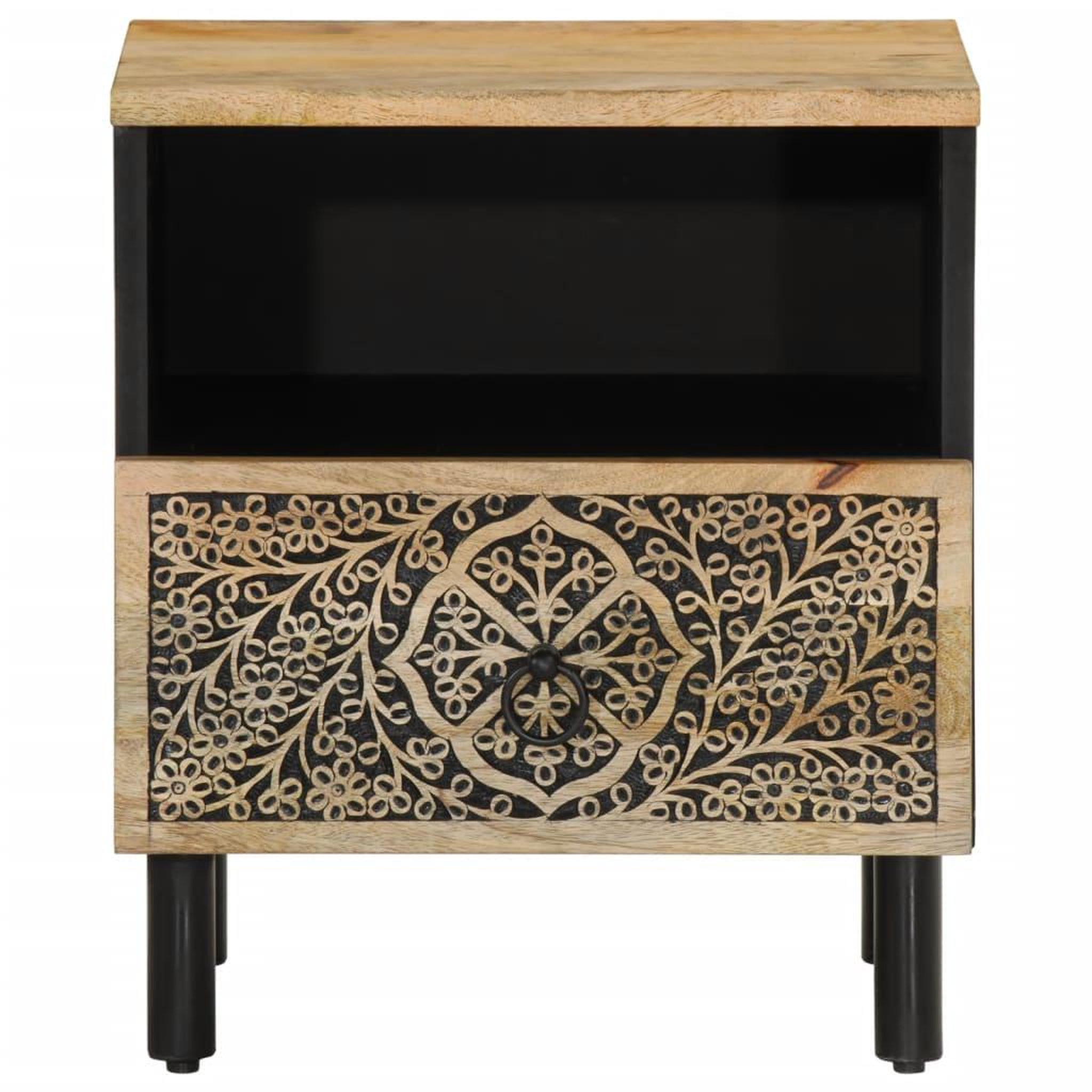 Voir la diapositive 5 : VIDAXL Table de chevet 40x33x46 cm Bois de manguier solide