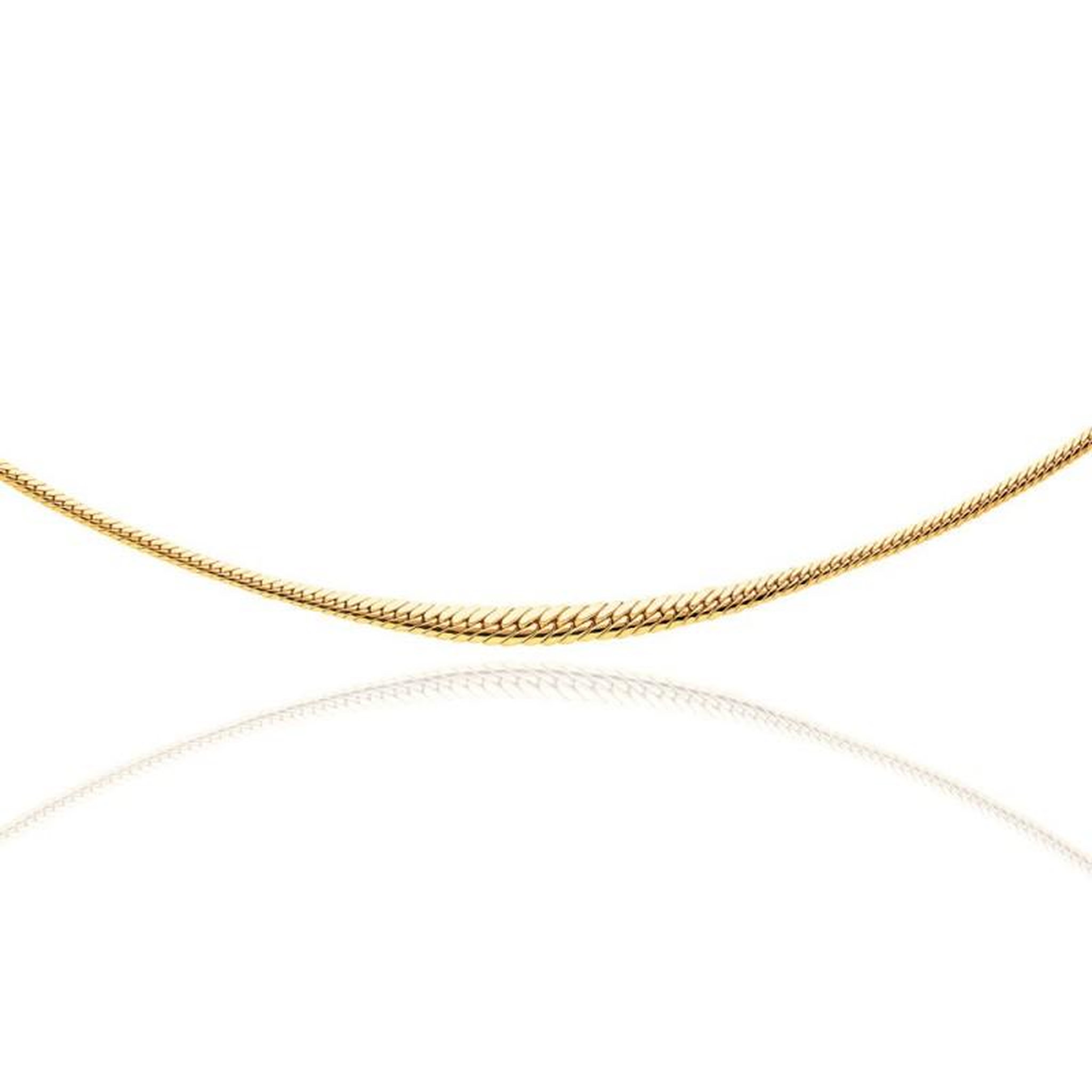 L'ATELIER D'AZUR Collier Or Jaune Maille Anglaise en Chute - Femme