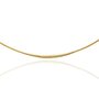 Voir la diapositive 1 : L'ATELIER D'AZUR Collier Or Jaune Maille Anglaise en Chute - Femme