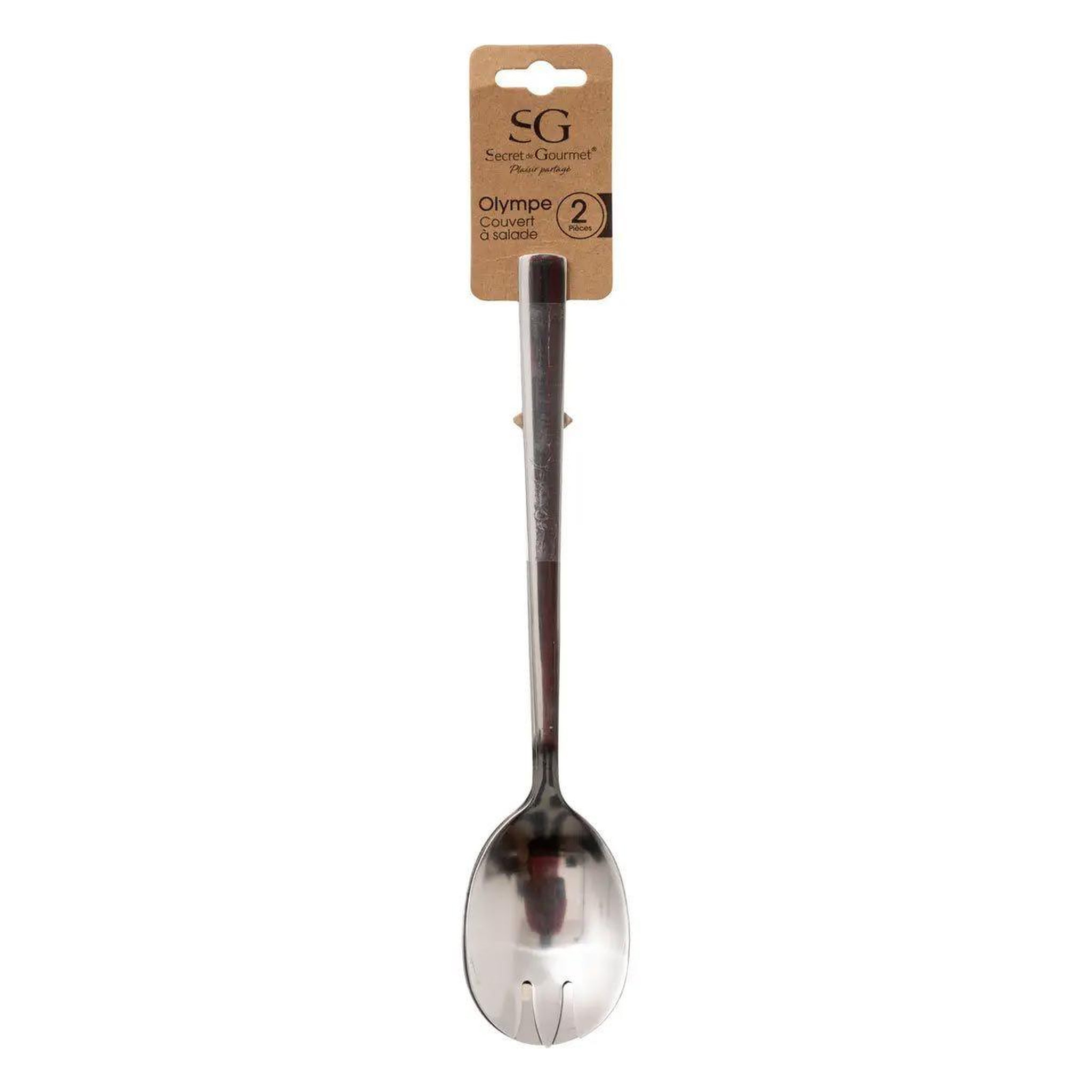 Voir la diapositive 4 : SECRET DE GOURMET Couverts à salade  lance  24cm argent