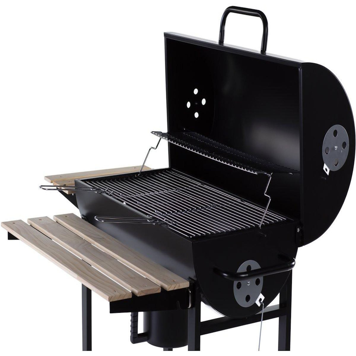 Habitat et Jardin Barbecue XXL charbon de bois  King  - 95 x 63 x 105 cm - Noir