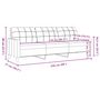 Voir la diapositive 6 : VIDAXL Ensemble de canapes 3 pcs avec coussins decoratifs creme tissu