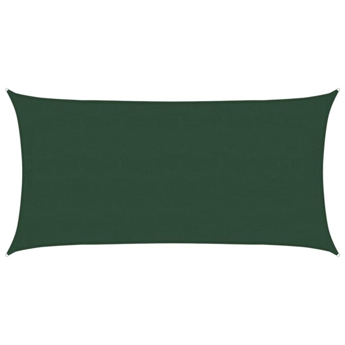 VIDAXL Voile d'ombrage 160 g/m^2 Vert fonce 4x7 m PEHD