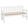 Voir la diapositive 3 : VIDAXL Coussin de banc de jardin beige 150x50x7 cm tissu oxford