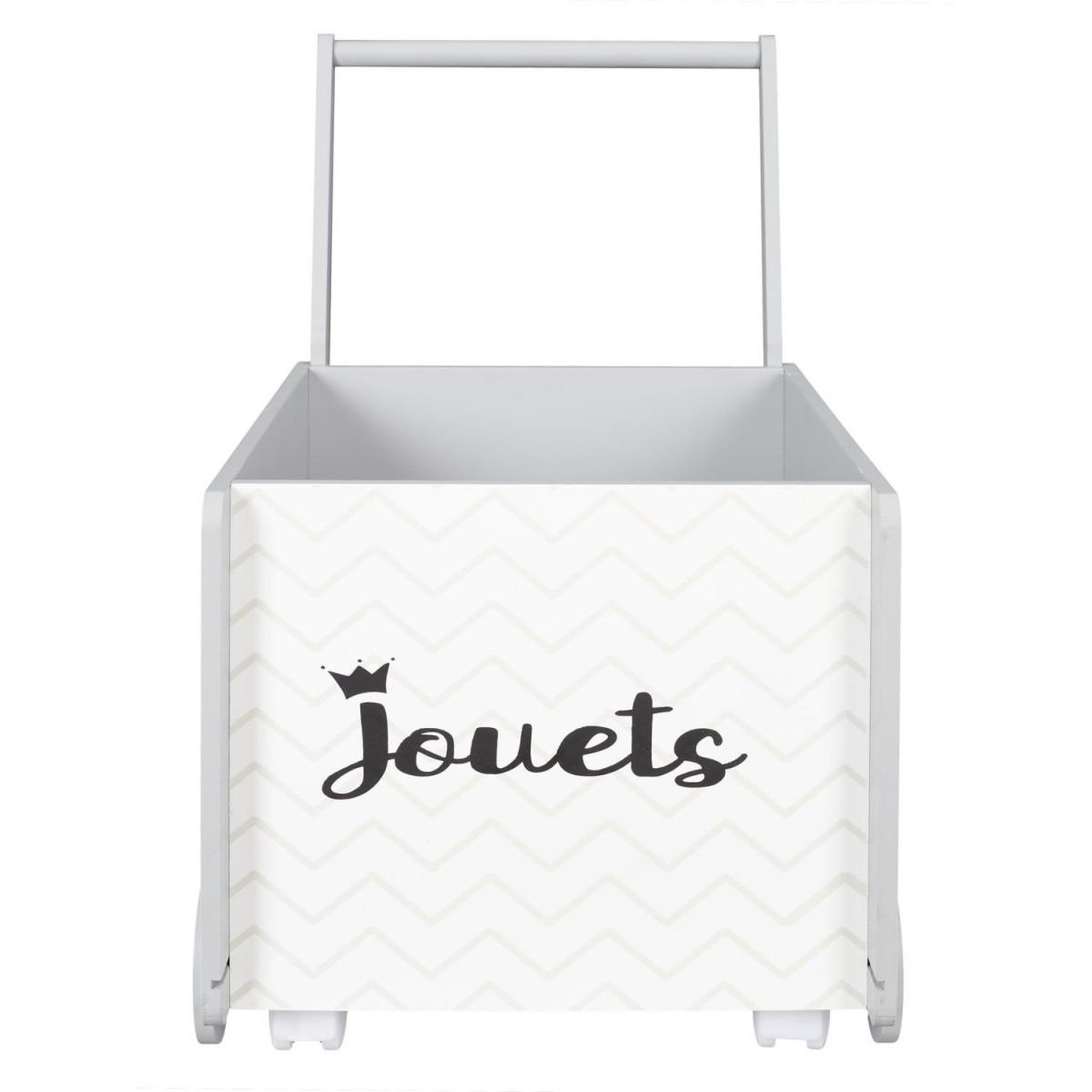 Voir la diapositive 2 : HOME DECO KIDS Chariot de rangement enfant  jouets  47cm blanc