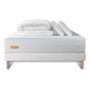 Voir la diapositive 2 : SEPTNUITS PACK Matelas + sommier Memo Bio  Mousse à mémoire de forme 5 zones de confort Maxi épaisseur + Couette + 2 oreillers