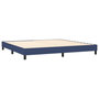 Voir la diapositive 4 : VIDAXL Sommier a lattes de lit avec matelas Bleu 200x200 cm Tissu