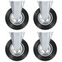 Voir la diapositive 1 : VIDAXL Roulettes fixes 4 pcs 200 mm