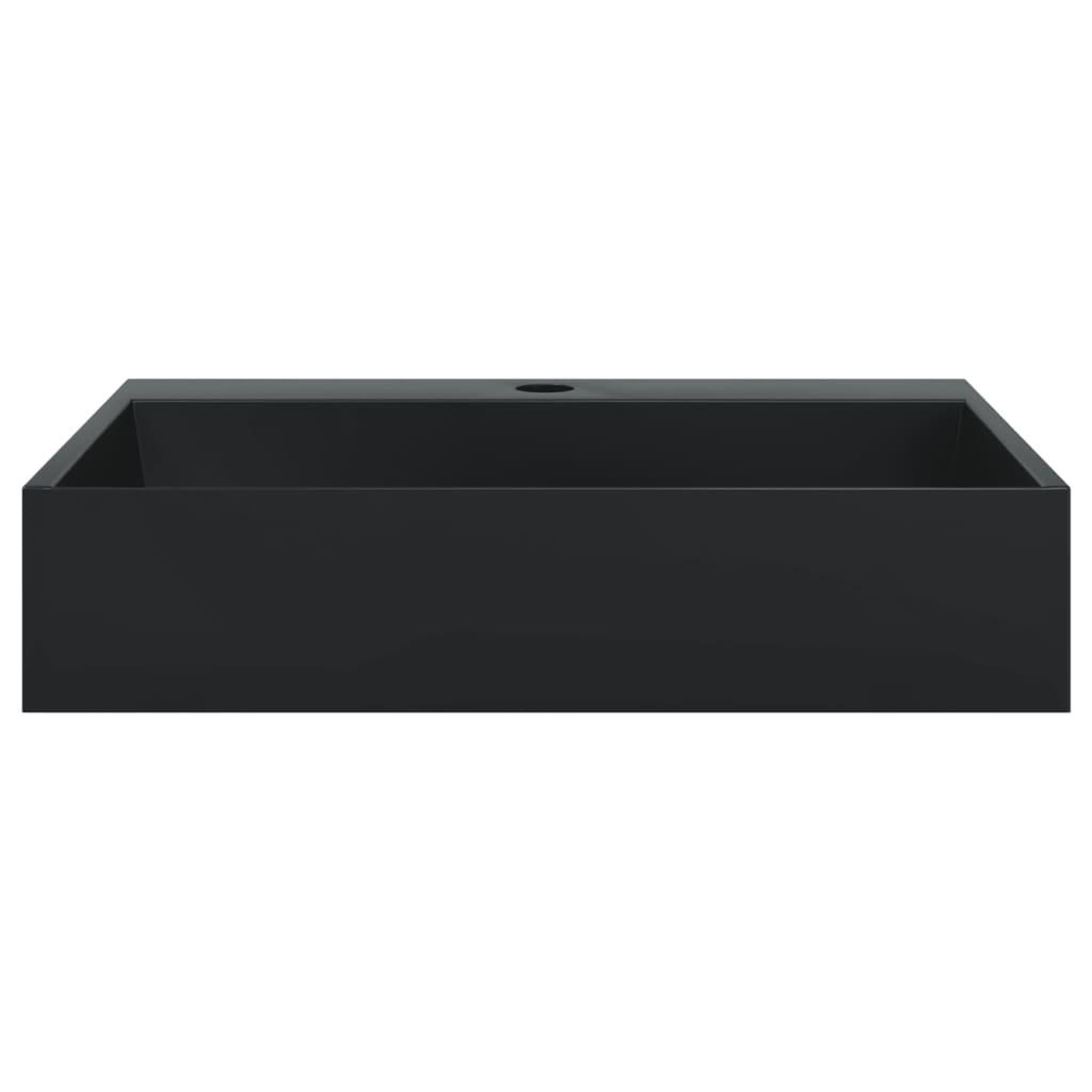 Voir la diapositive 4 : VIDAXL Vasque 50x38x11 cm fonte minerale/marbre noir mat