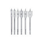 KWB Jeu de 6 forets plats à fraiser pour bois KWB - 10-25 mm