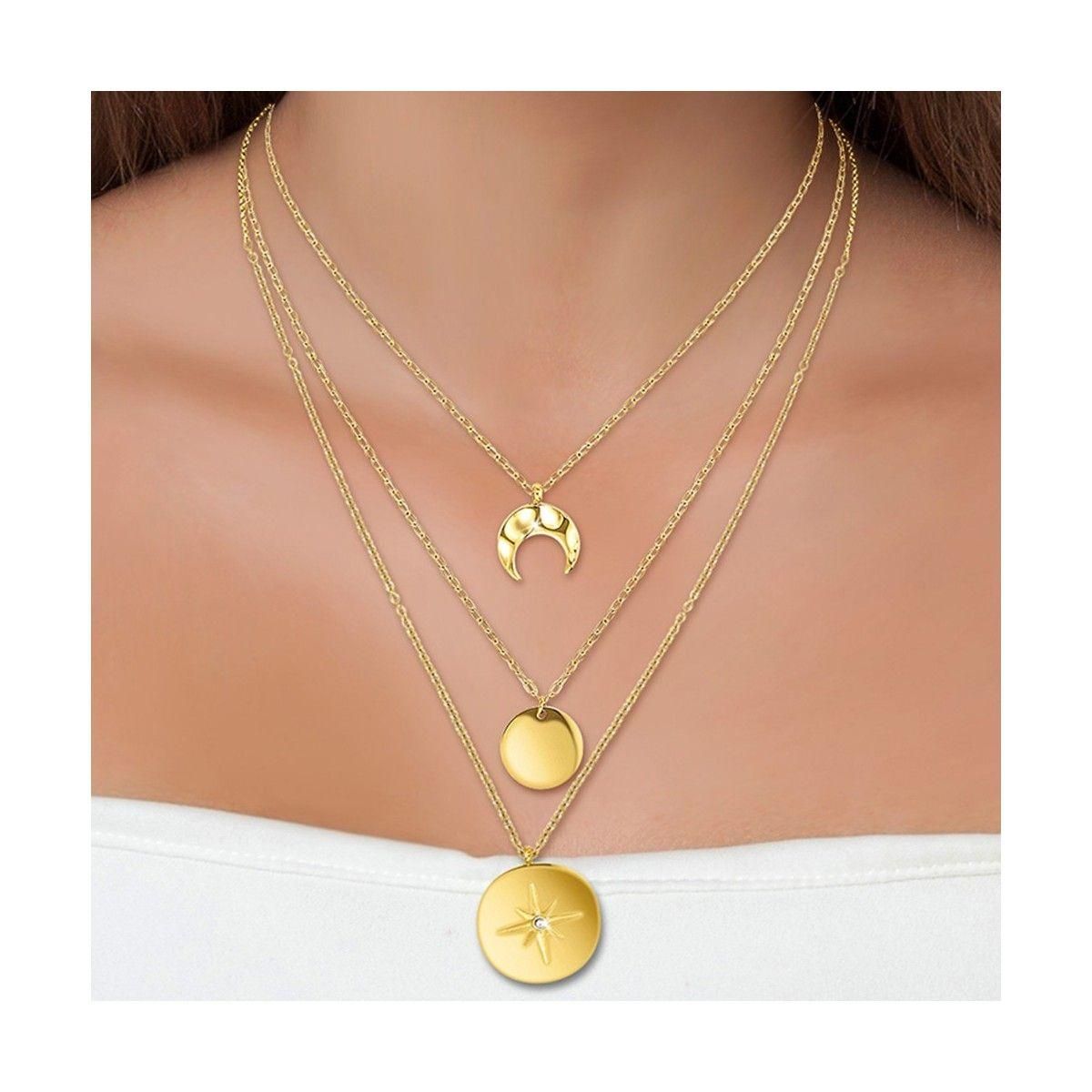 SC BOHEME Collier par SC Bohème orné d'un cristal scintillant