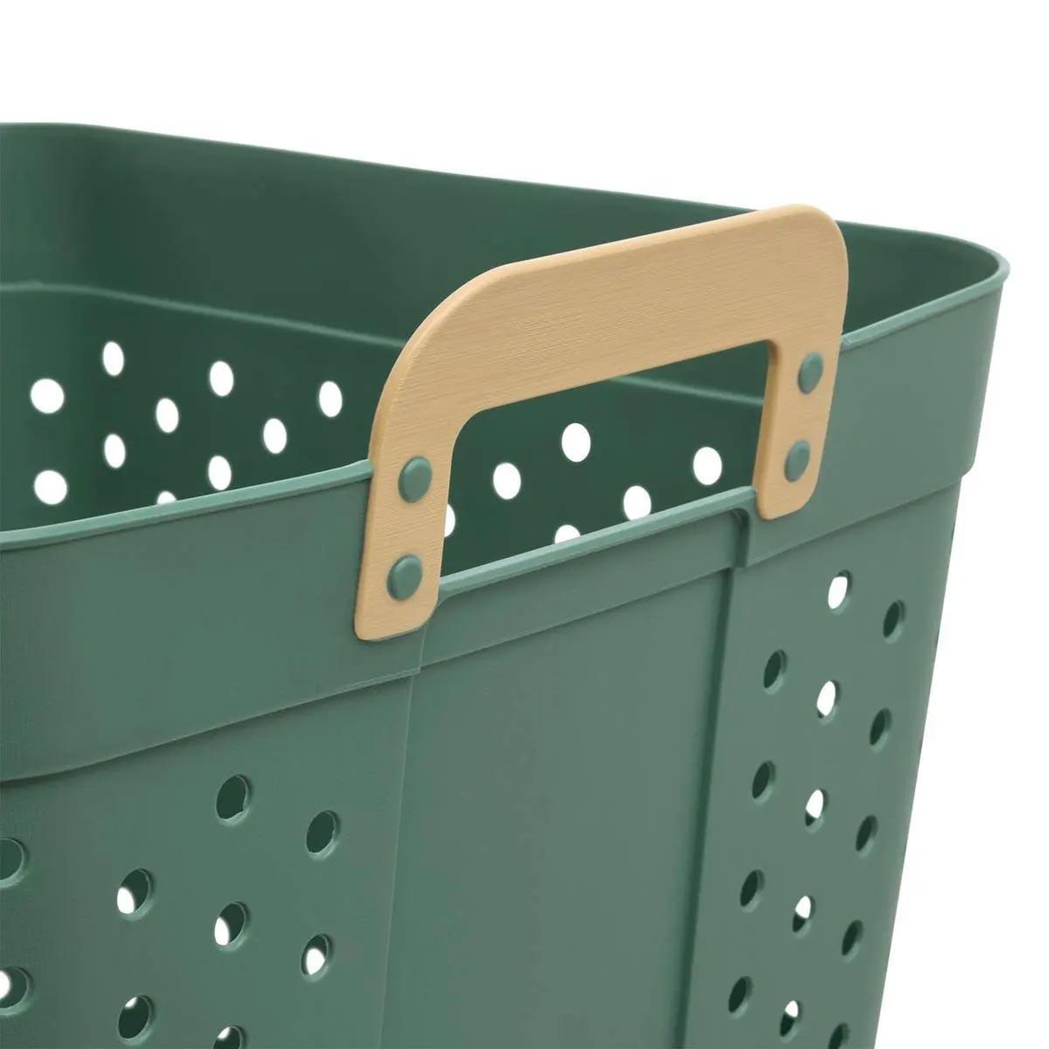 Voir la diapositive 2 : FIVE Panier à linge ajouré  flex  74l beige