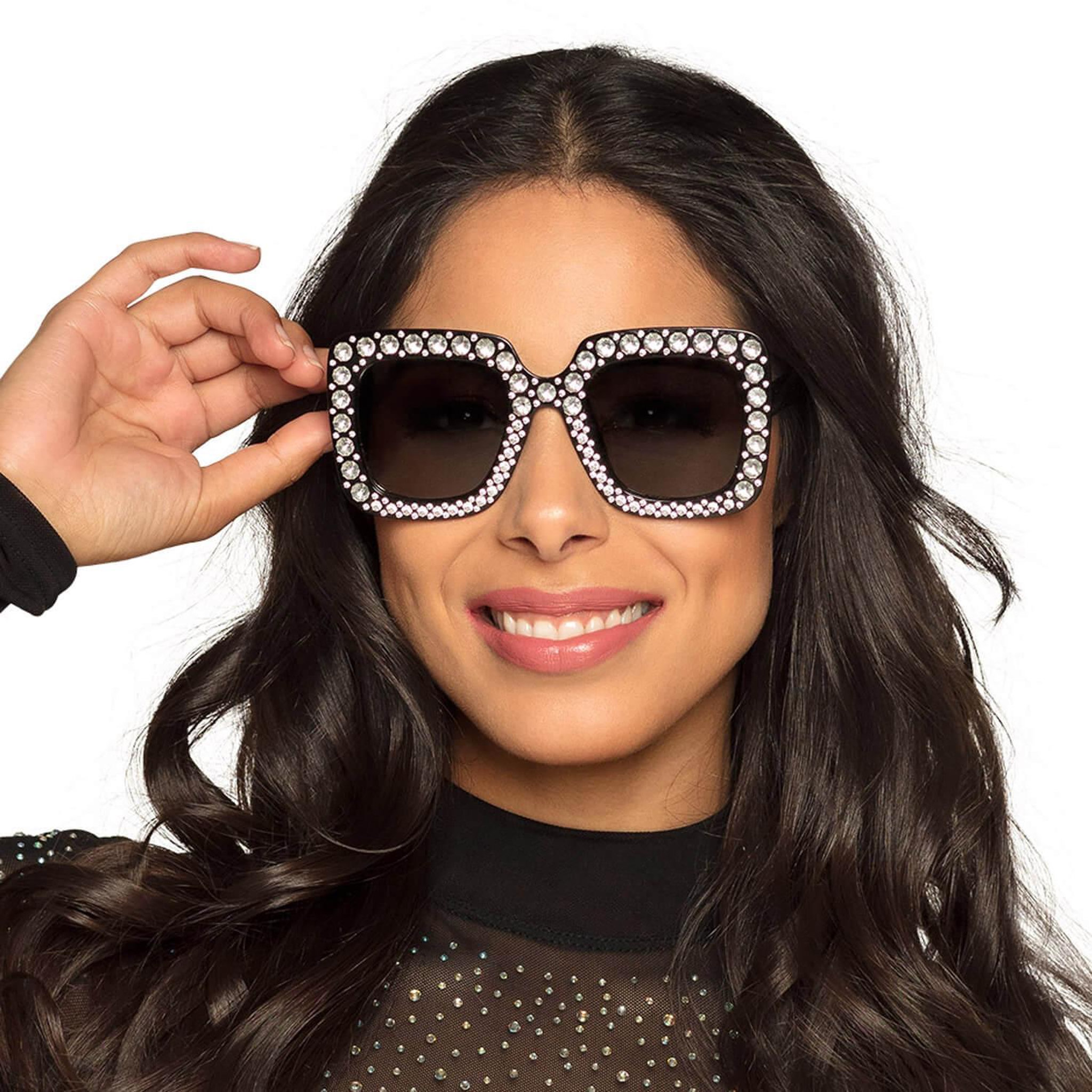 Boland Lunettes Party Bling Bling - Noires