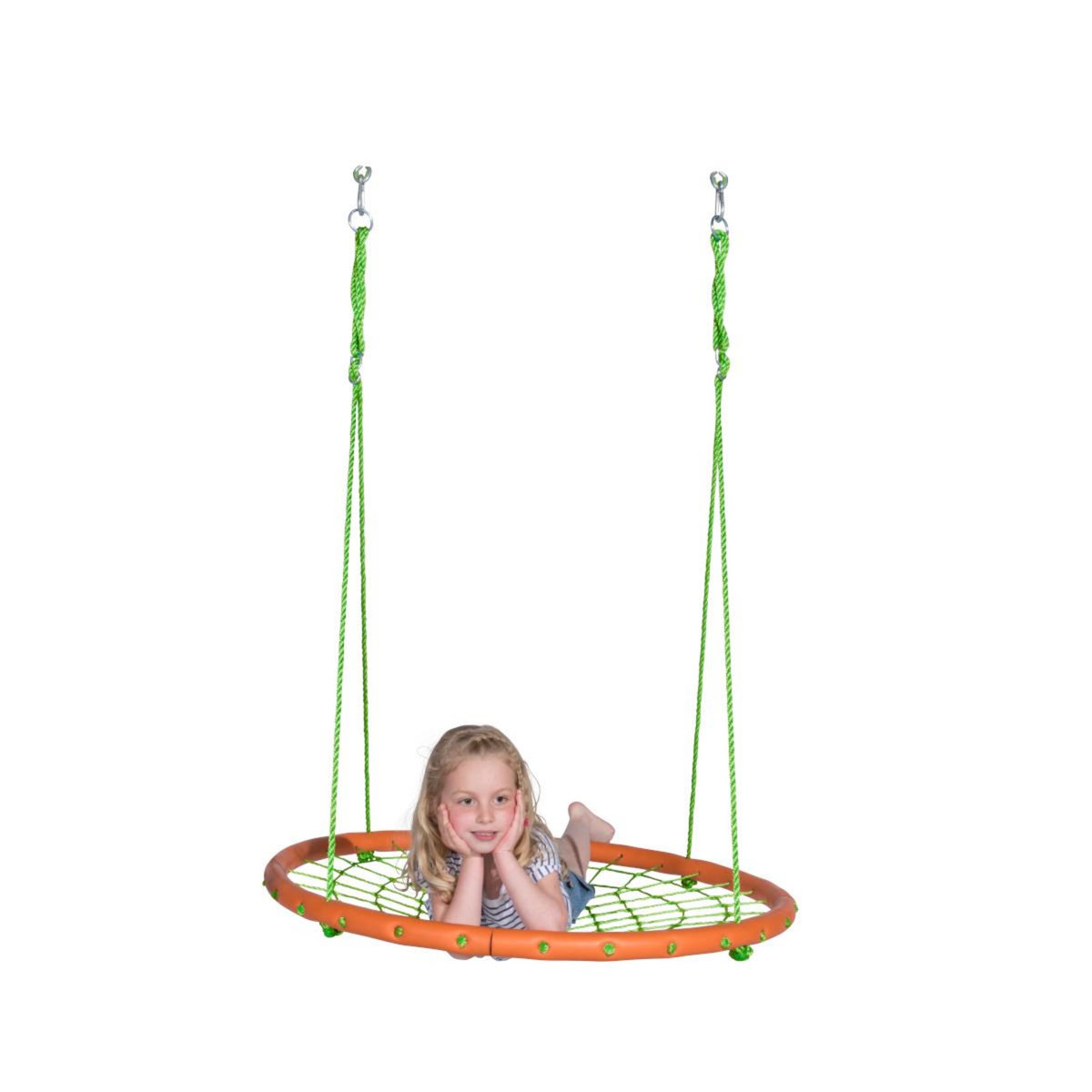 Trigano Balançoire nid d'abeille, vert et orange - maya