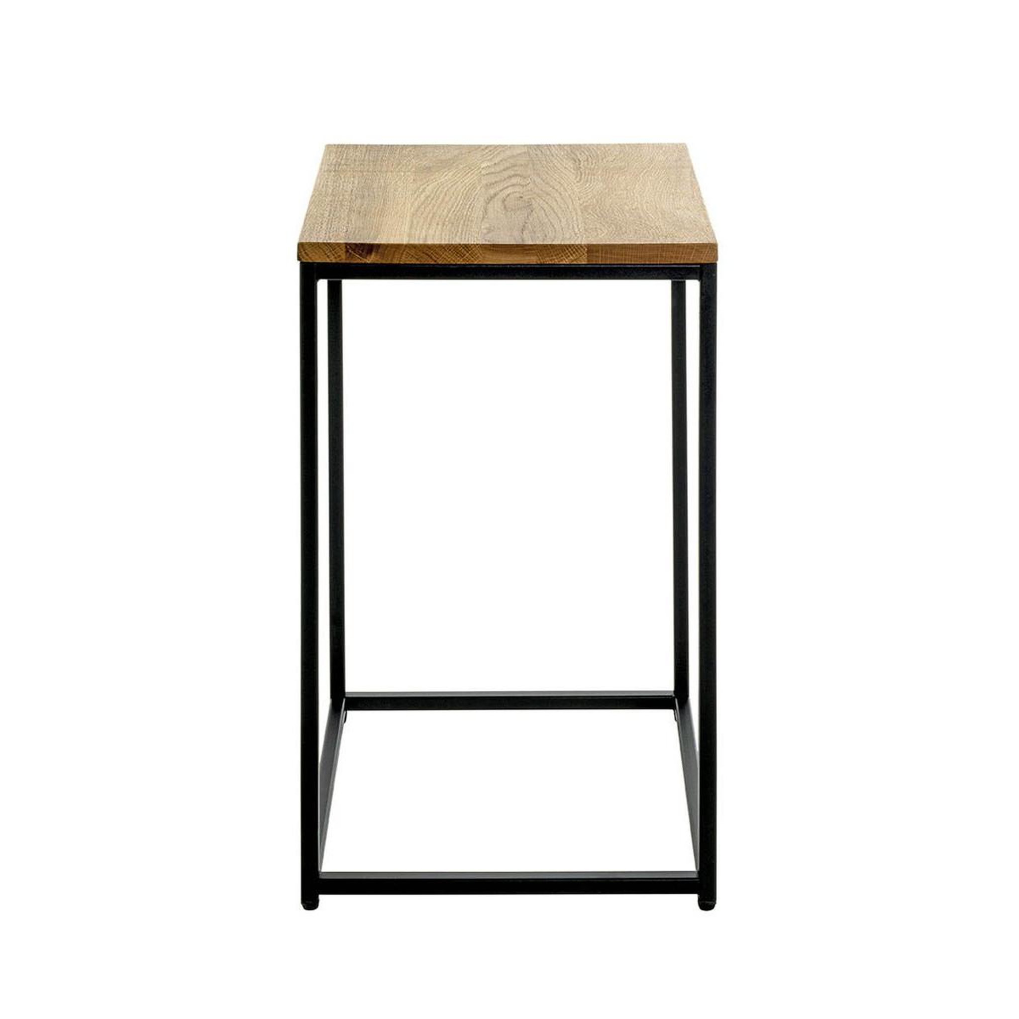Voir la diapositive 3 : Paris Prix Table d'appoint  pika  60cm chêne & noir