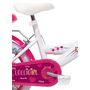 Voir la diapositive 3 : Vélo enfant - Modèle 16''Lolli Girl pour enfant de 105/120 cm avec stabilisateurs - Panier avant - Coffre arrière - 2 freins et pneus gonflables