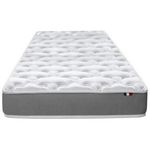 IDLITERIE Matelas mousse polyuréthane ferme STRATUS. Coloris disponibles : Blanc