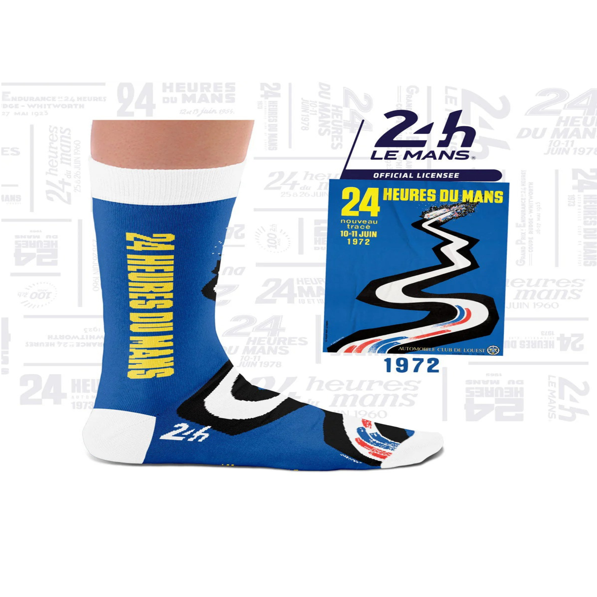 Voir la diapositive 3 : SOCK AFFAIRS Coffret chaussettes 24h le mans, les affiches iconiques
