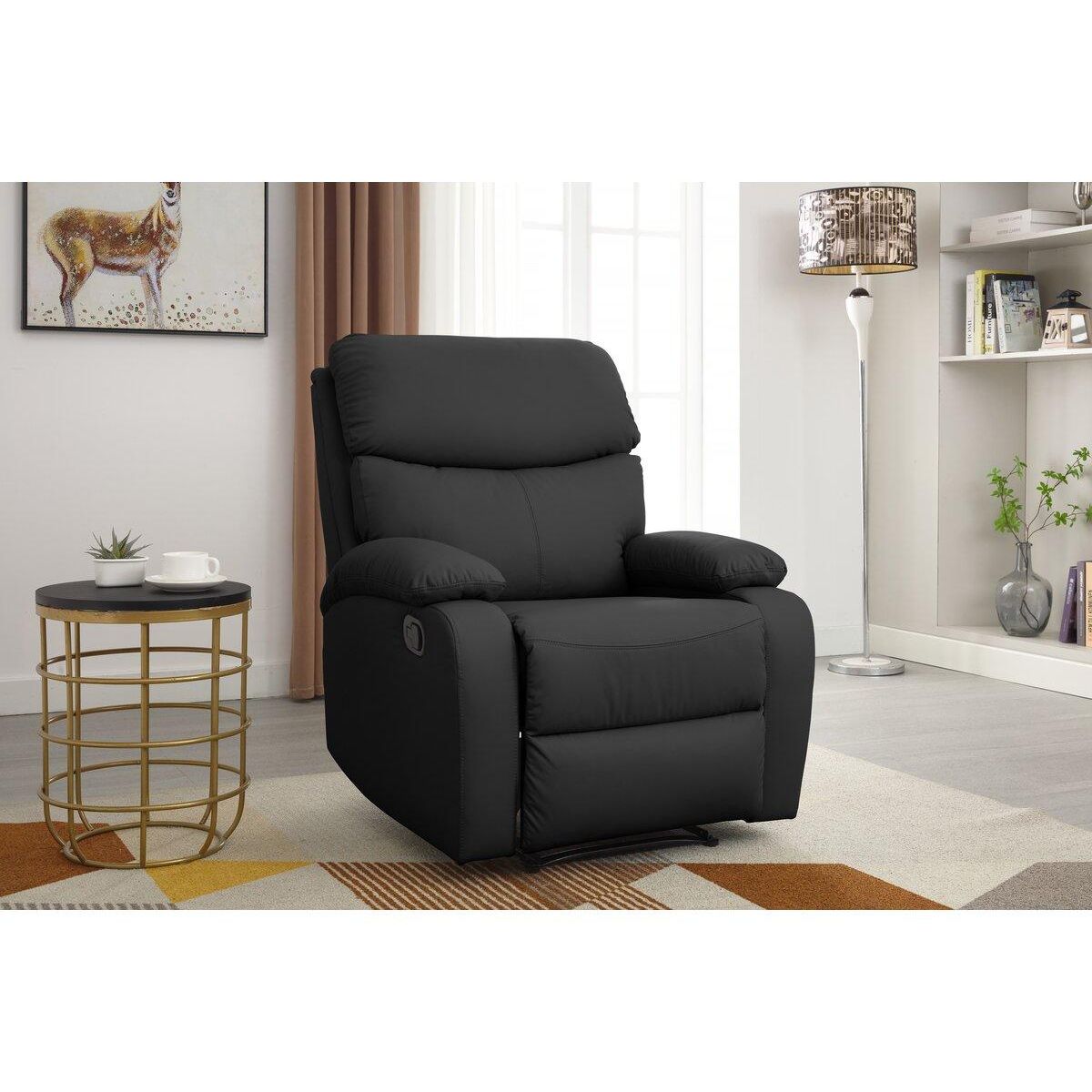 Habitat et Jardin Fauteuil inclinable  Giselle  - Noir