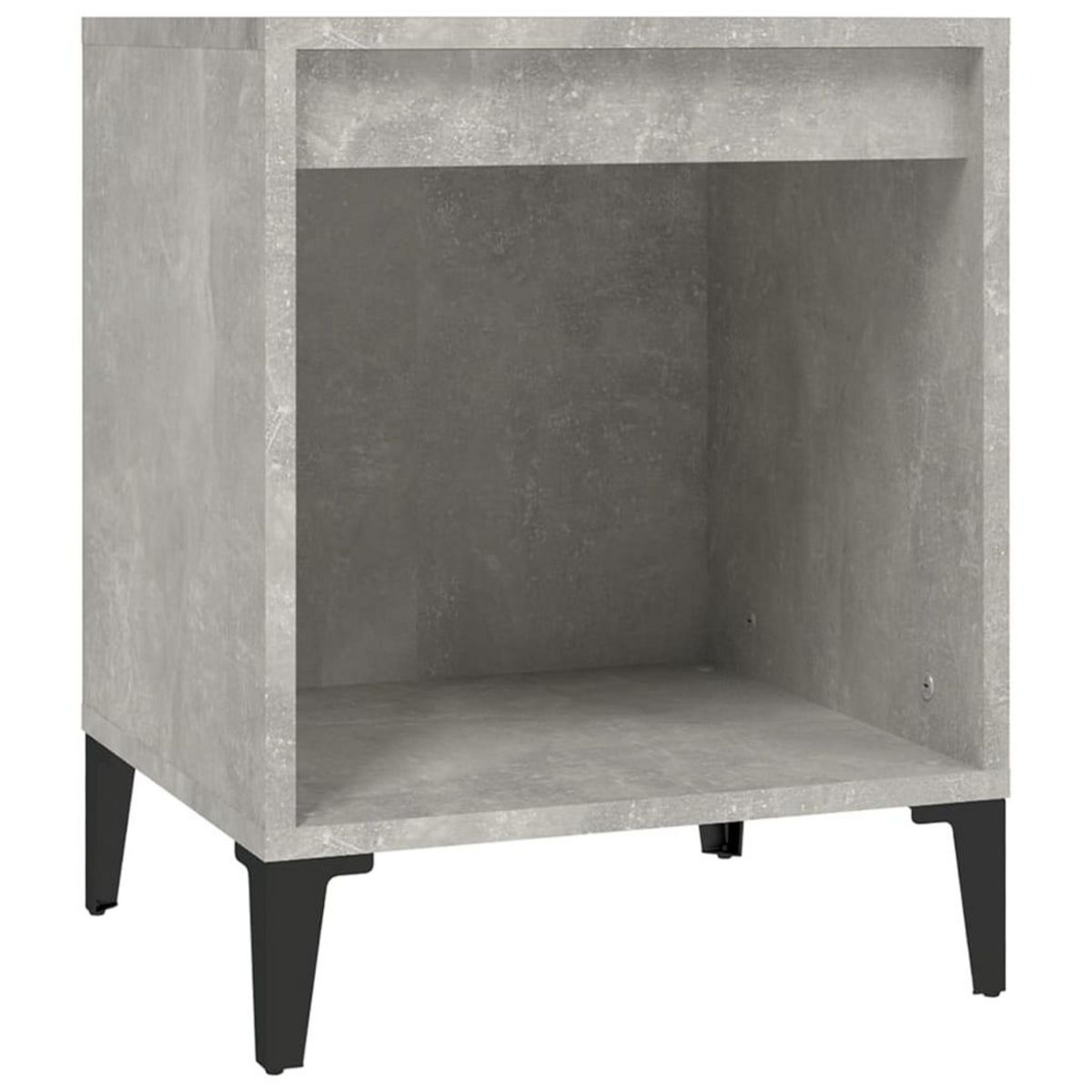 VIDAXL Tables de chevet 2 pcs Gris beton 40x35x50 cm