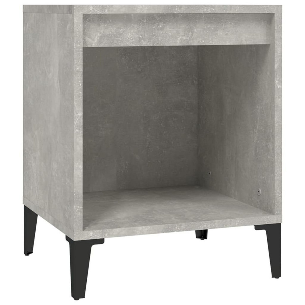 VIDAXL Tables de chevet 2 pcs Gris beton 40x35x50 cm
