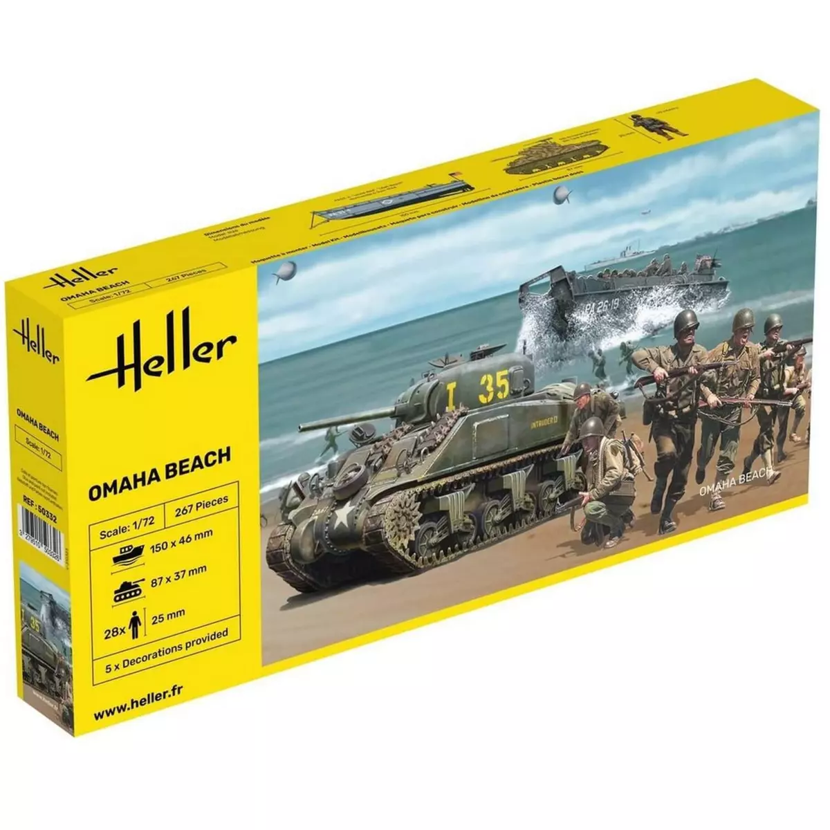 Heller Maquettes et figurines militaires : Omaha Beach