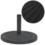 VIDAXL Socle de parasol Resine Rond Noir 29 kg