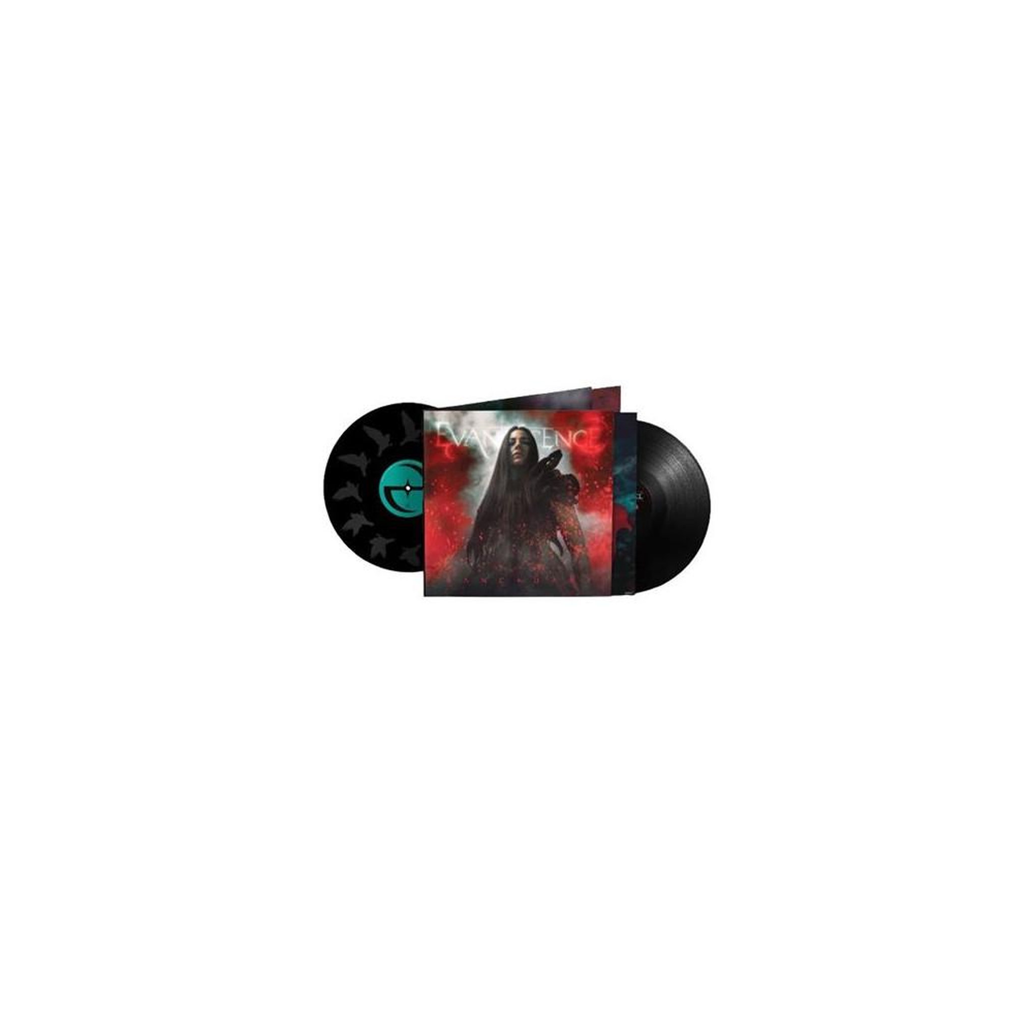 COLUMBIA Album vinyle double 2lp evanescence sanctuary, vinyle noir avec pochette imprimée et insert circulaire
