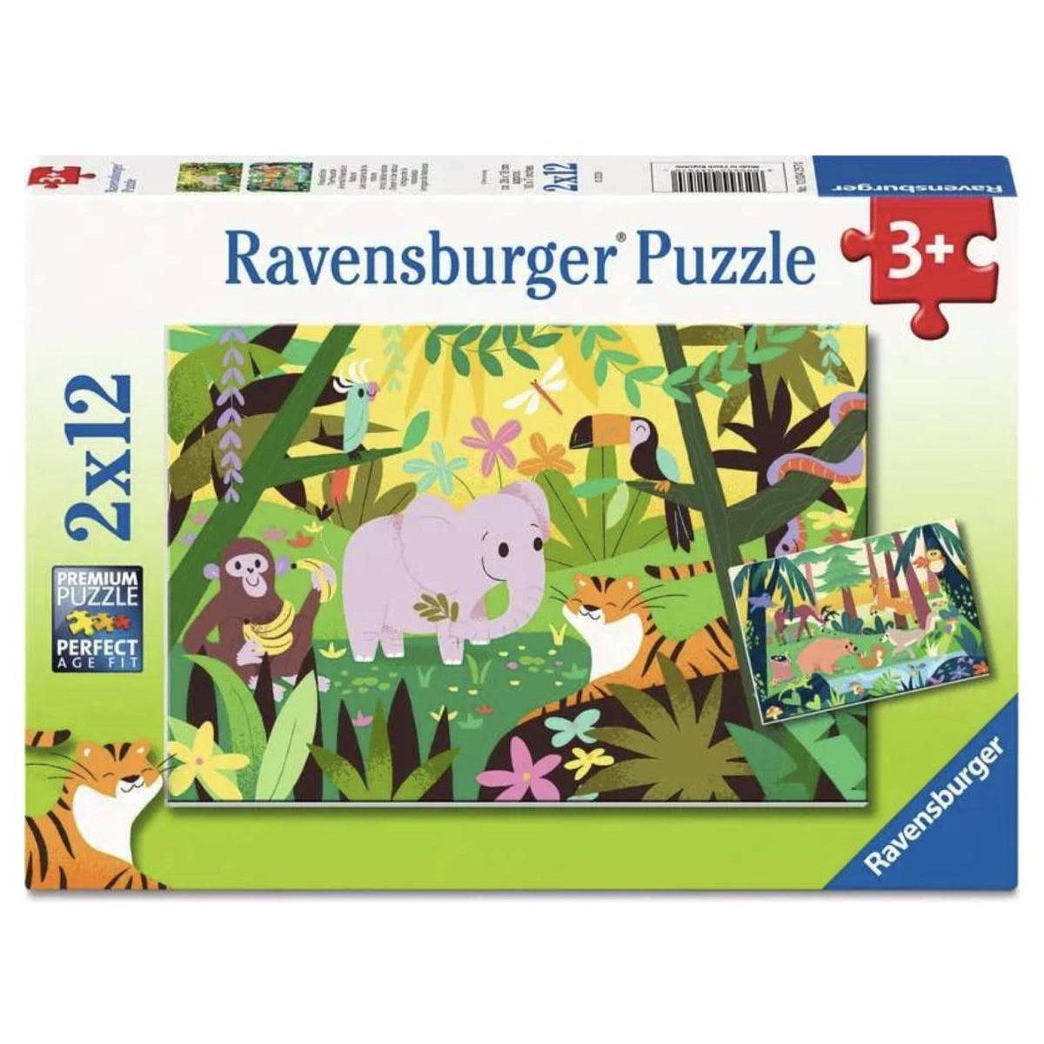 RAVENSBURGER Puzzles Enfants 2x12 pieces - Les copains de la nature