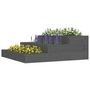 Voir la diapositive 3 : VIDAXL Jardiniere Gris 78x78x27 cm Bois massif de pin