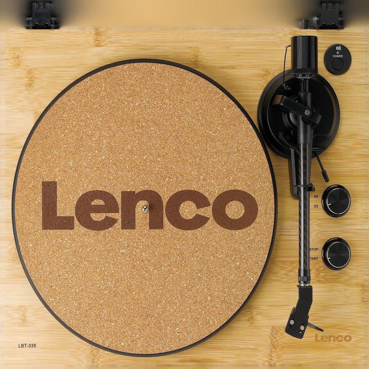 Lenco Platine vinyle Lenco LBT-335BA Bambou avec Bluetooth 5.2