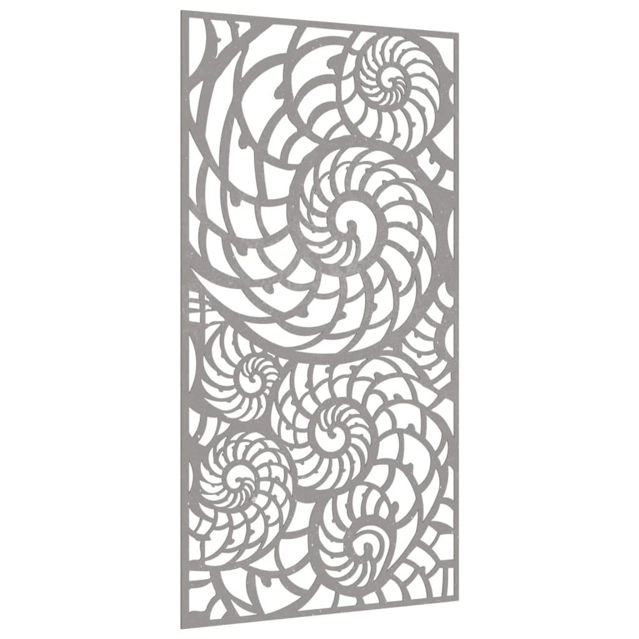 Voir la diapositive 3 : VIDAXL Decoration murale de jardin 105x55 cm acier corten design coque