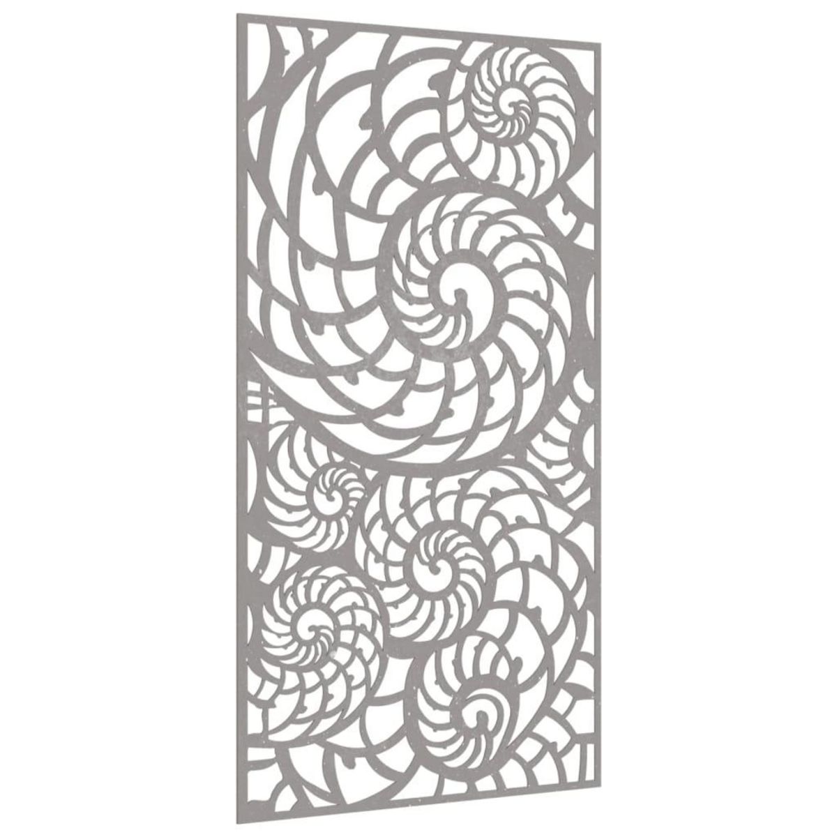 VIDAXL Decoration murale de jardin 105x55 cm acier corten design coque