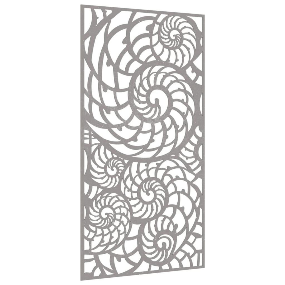 VIDAXL Decoration murale de jardin 105x55 cm acier corten design coque