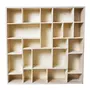 Artemio 2 étagères en bois 24 cases 45 x 45 cm