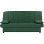 Voir la diapositive 1 : MARKET24 Banquette clic clac 3 places - Tissu 100% coton Vert - Style Contemporain - L 190 x P92 cm - MILA