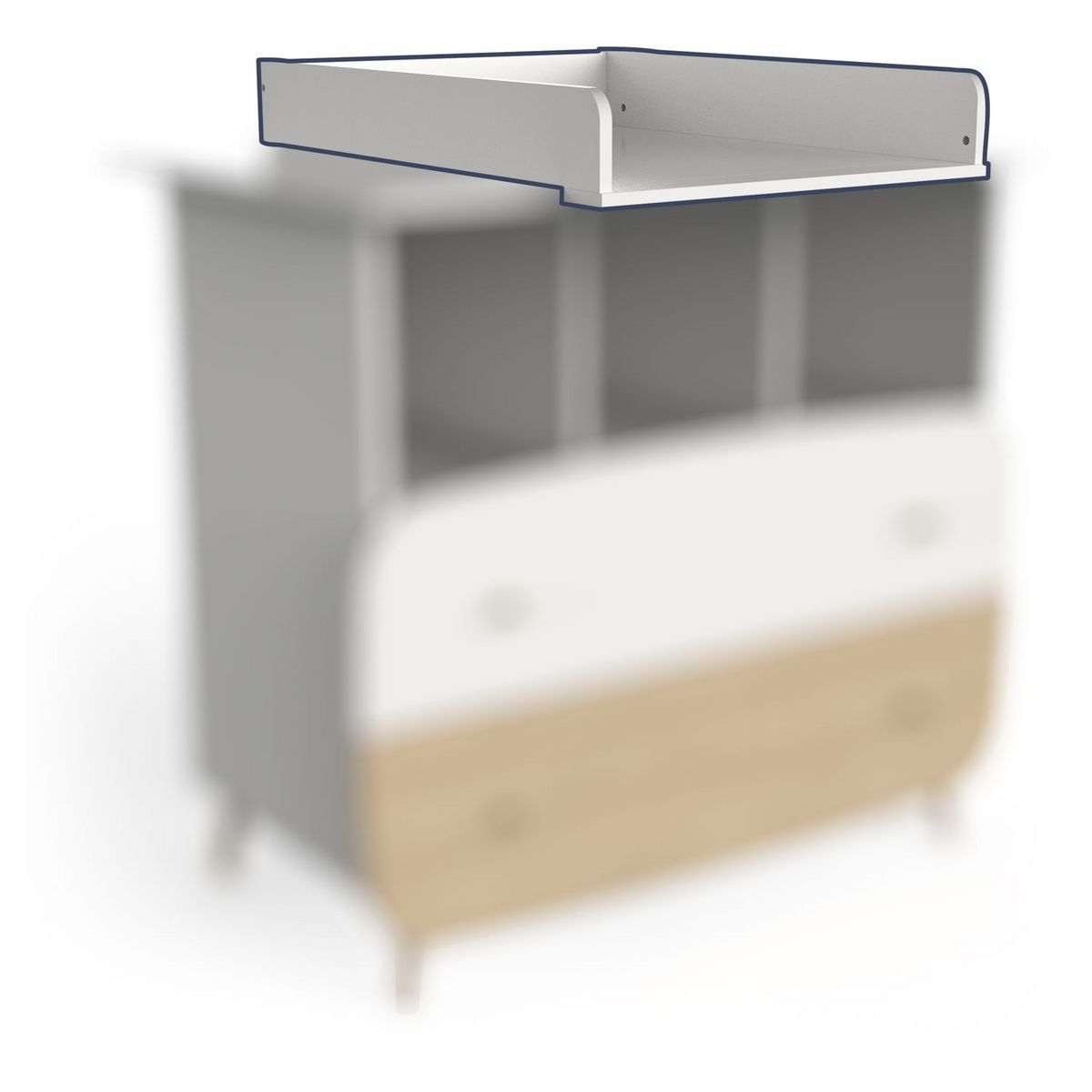 Plan à langer pour commode blanc LINIA 