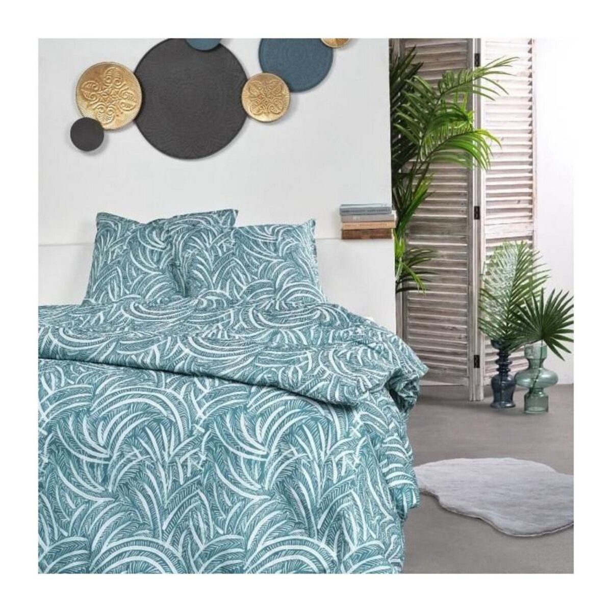 Today Parure de lit - TODAY - Sunshine - 119470 - 2 personnes - 260x240cm - Coton - Imprimé 11.46